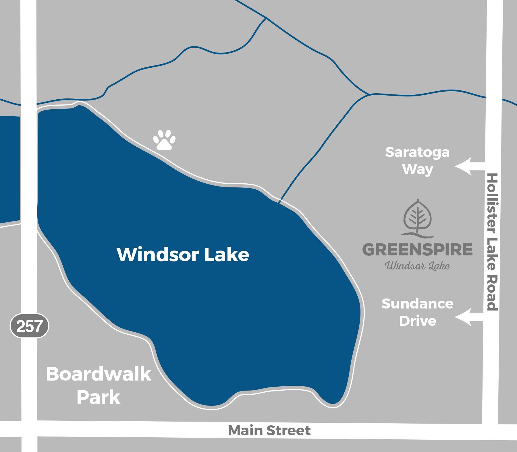 Map - GreenSpire Windsor Lake